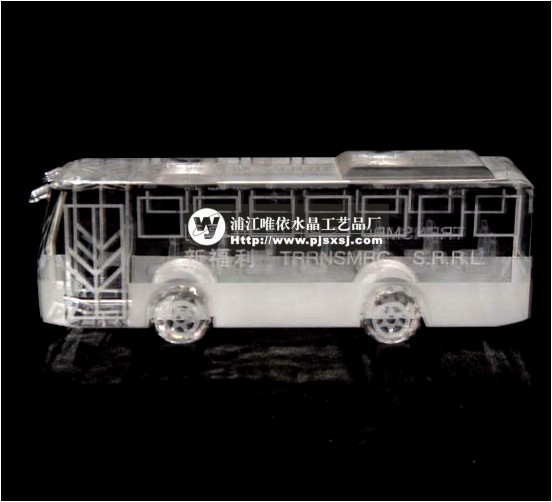 公交车水晶车模 sj-008