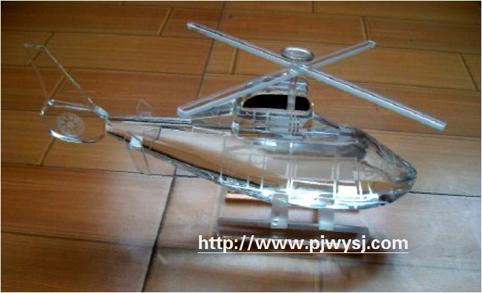 水晶直升机模型 sj-007